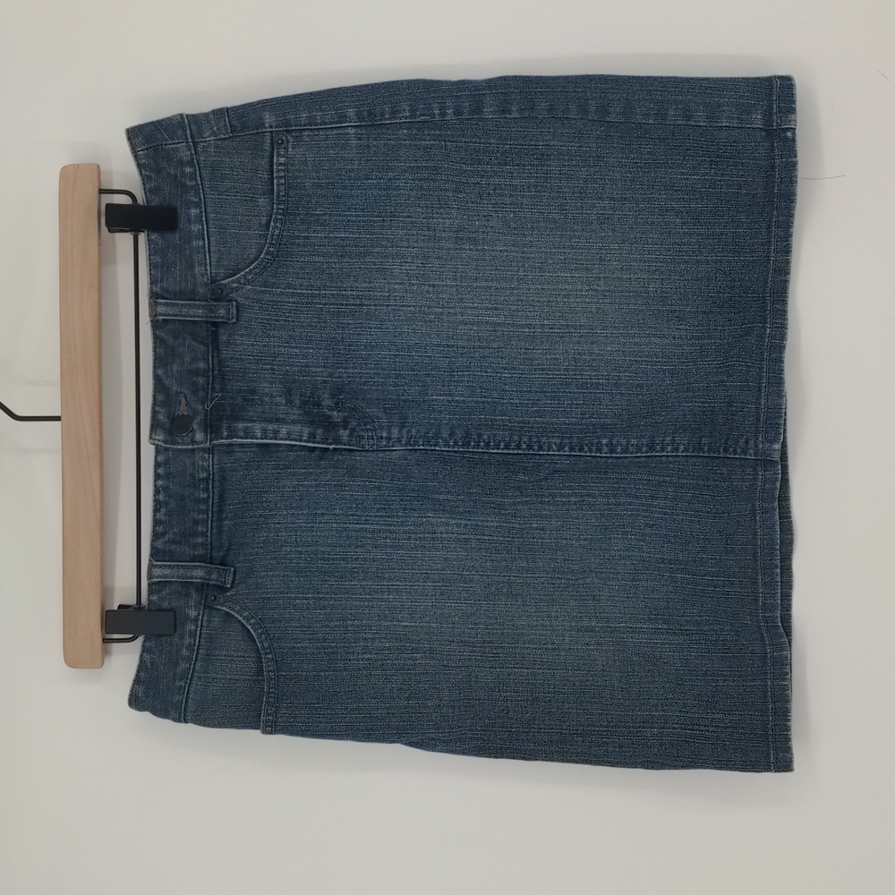 Ann Taylor Denim Mini Skirt - Blue